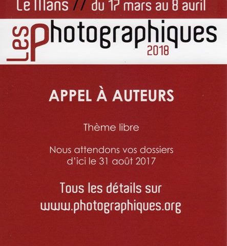 Appel à auteurs des photographiques 2018